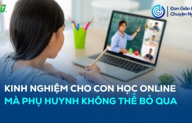kinh nghiệm cho con học online