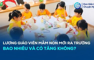 lương giáo viên mầm non mới ra trường