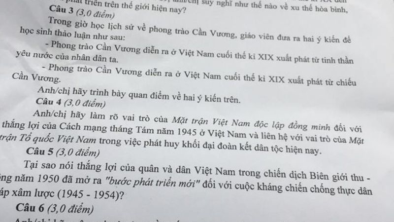 mẹo làm bài thi HSG môn Lịch sử