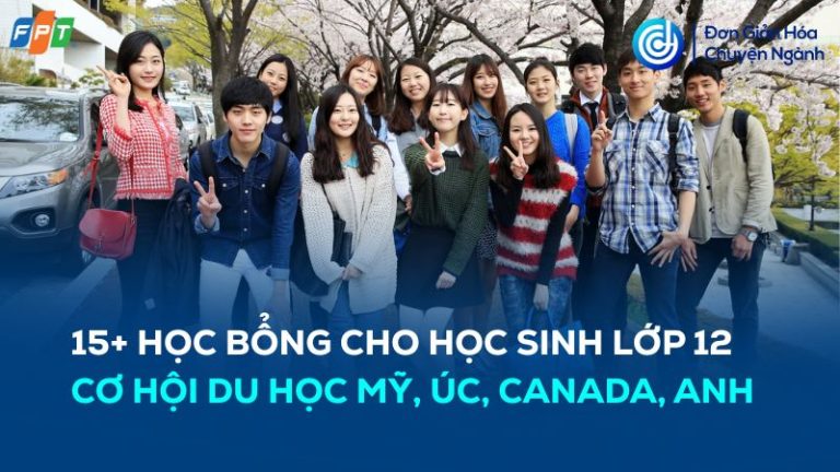 học bổng cho học sinh lớp 12