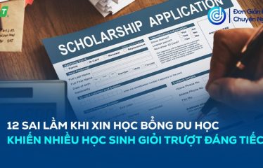 sai lầm khi xin học bổng