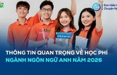 học phí ngành ngôn ngữ Anh